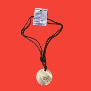 Vintage 1990’s Human-i-Tees Leather Cord Necklace